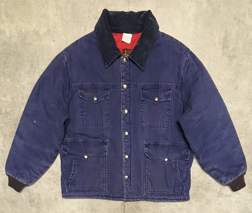 画像: 80'S WALLS 裏地キルティング フロント４ポケット ダックジャケット ネイビー (VINTAGE)「Jacket」入荷しました。