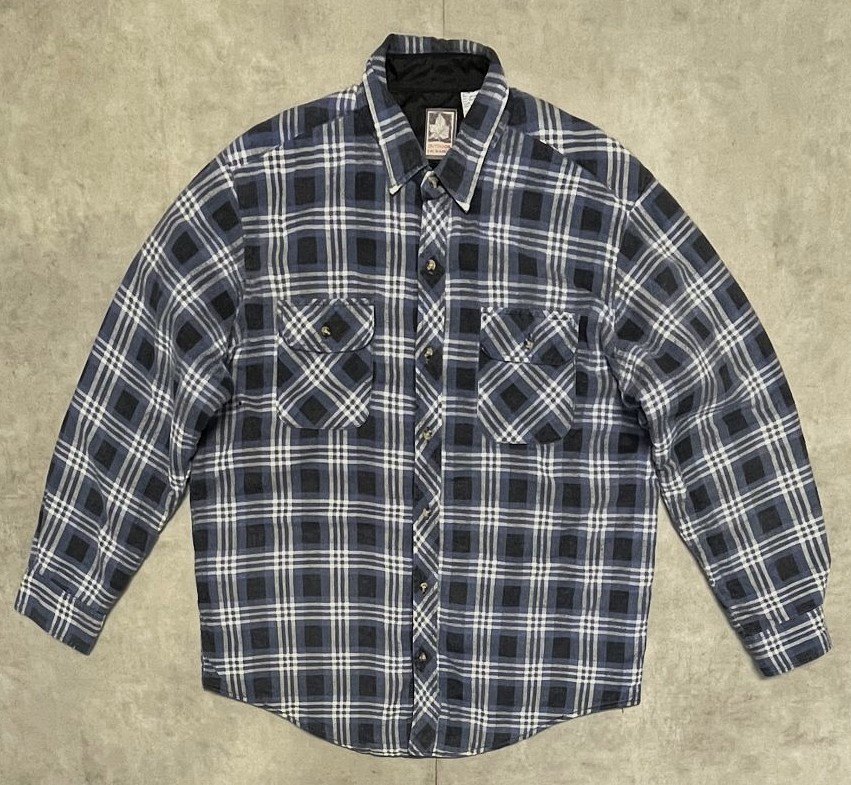 画像: 90'S OUTDOOR EXCHANGE 裏地キルティング フランネルシャツ チェック柄 (VINTAGE)「L/S Shirt」入荷しました。