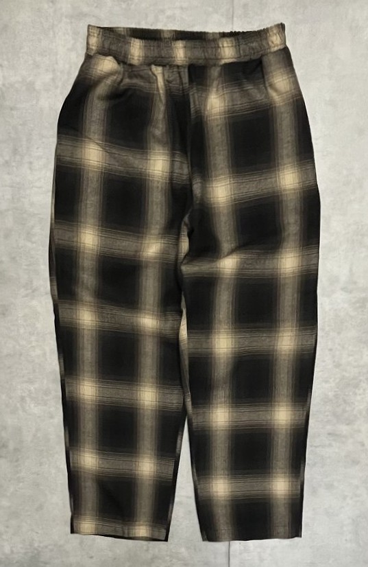 画像: CAL TOP ウエストドローコード付き イージーパンツ オンブレチェック USA製 (NEW)「Bottoms」入荷しました。