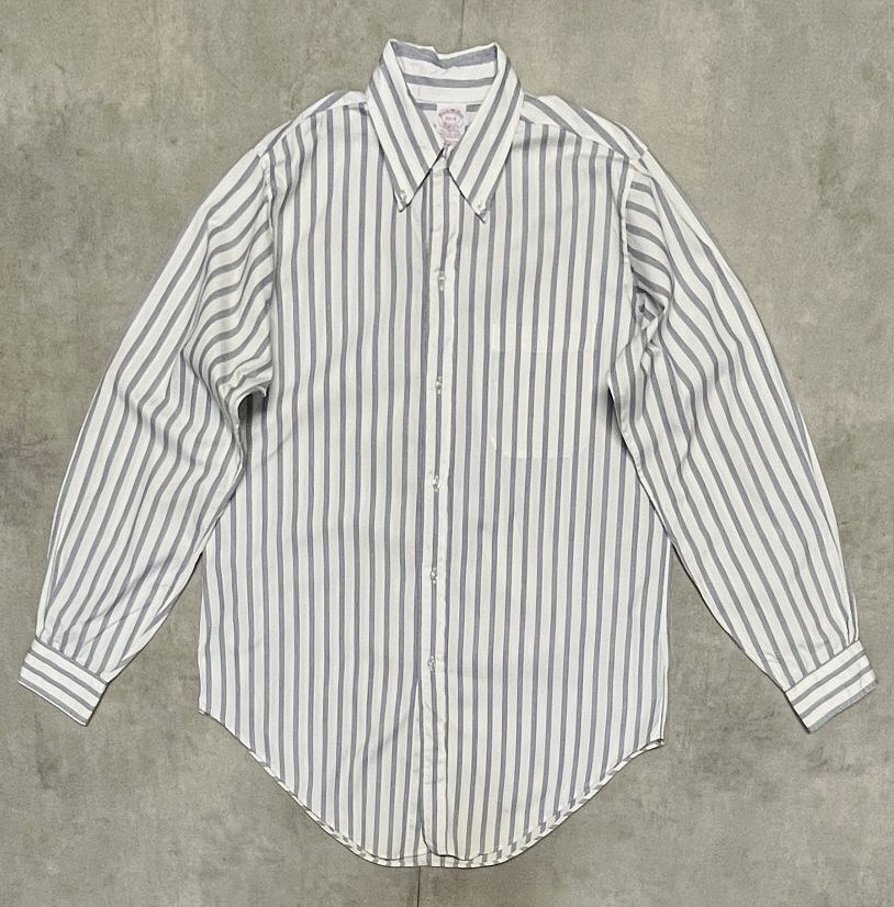 画像: 80'S BROOKS BROTHERS "MAKERS" 6ボタン オックスフォード BDシャツ ストライプ USA製 (VINTAGE)「L/S Shirt」入荷しました。