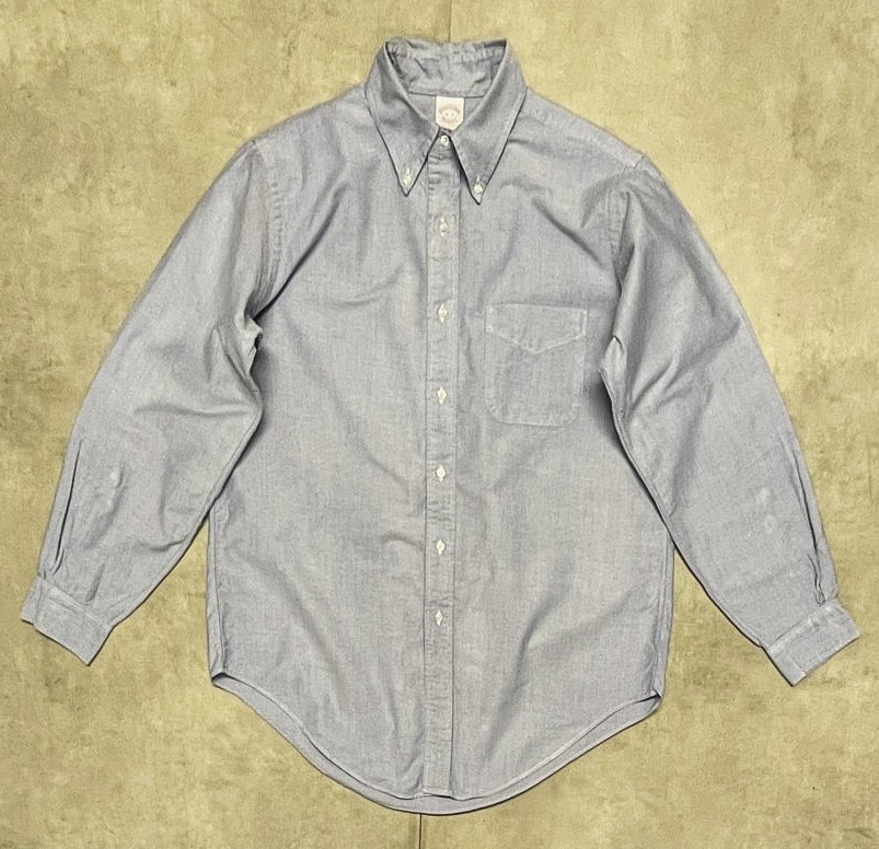 画像: 80'S BROOKS BROTHERS "MAKERS" オックスフォード BDシャツ ブルー USA製 (VINTAGE)「L/S Shirt」入荷しました。