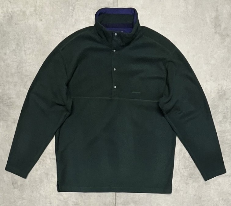 画像: 90'S PATAGONIA "雪無しタグ" フリース スナップT ダークグリーン USA製 (VINTAGE)「Sweat Shirt」入荷しました。
