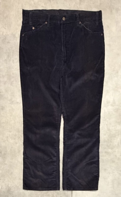 画像: 80'S LEVIS 517 コーデュロイパンツ ネイビー 42TALONジップ W38L30 USA製 (VINTAGE)「Bottoms」入荷しました。