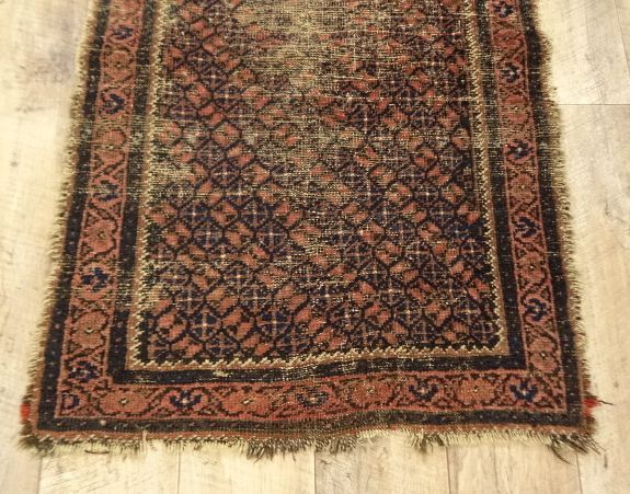 画像: OLD HAND WOVEN TRIBAL RUG [ANTIQUE]