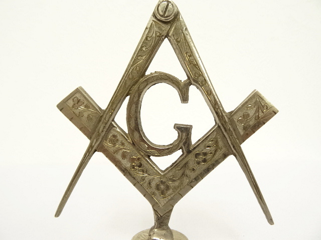 画像: FREEMASON フリーメイソン エンブレム オブジェ (ANTIQUE)