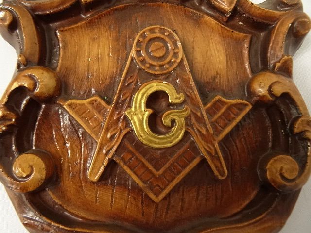 画像: FREEMASON フリーメイソン エンブレム 壁掛け オブジェ (ANTIQUE)