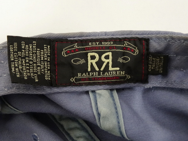 画像: 90'S RRL 初期 黒タグ キャップ USA製 (VINTAGE)