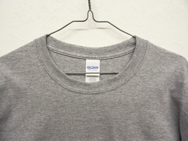 画像: GILDAN ポケット付き ロングスリーブ Tシャツ GREY (NEW)