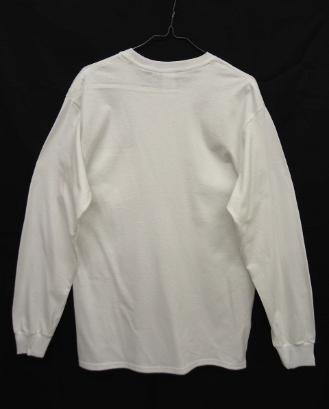 画像: GILDAN ポケット付き ロングスリーブ Tシャツ WHITE (NEW)