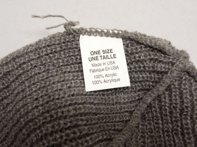 画像: ARTEX KNITTING MILLS ニットキャップ GREY アメリカ製 (NEW) 