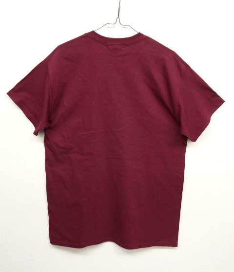 画像: GILDAN ポケット付き 半袖 Tシャツ BURGUNDY (NEW)