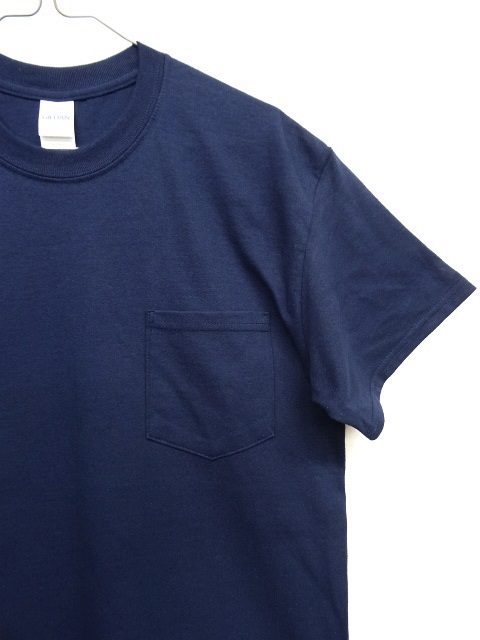 画像: GILDAN ポケット付き 半袖 Tシャツ NAVY (NEW)