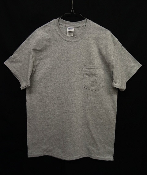 画像1: GILDAN ポケット付き 半袖 Tシャツ GREY (NEW)