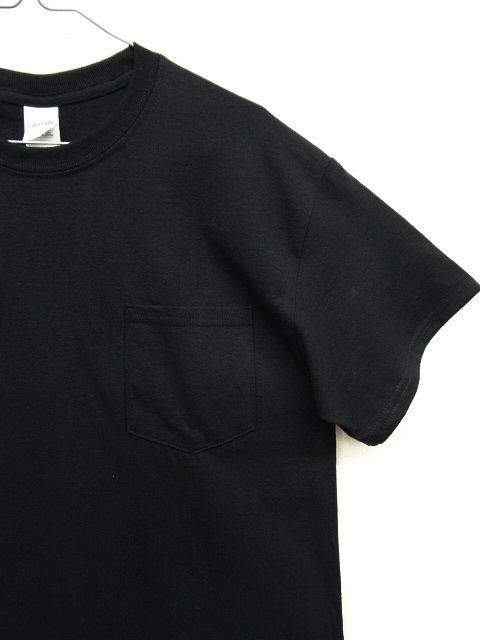 画像: GILDAN ポケット付き 半袖 Tシャツ BLACK (NEW)
