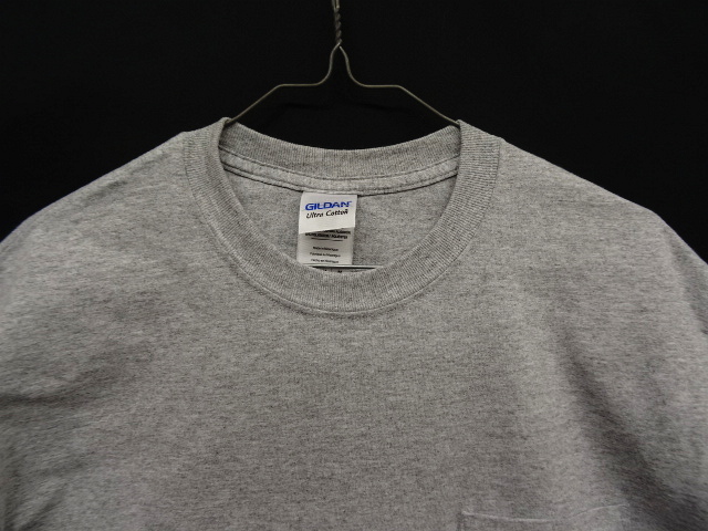 画像: GILDAN ポケット付き 半袖 Tシャツ GREY (NEW)