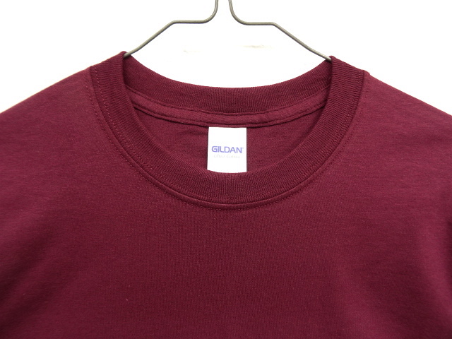 画像: GILDAN ポケット付き 半袖 Tシャツ BURGUNDY (NEW)