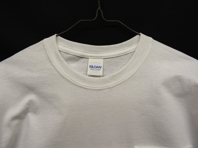 画像: GILDAN ポケット付き 半袖 Tシャツ WHITE (NEW)