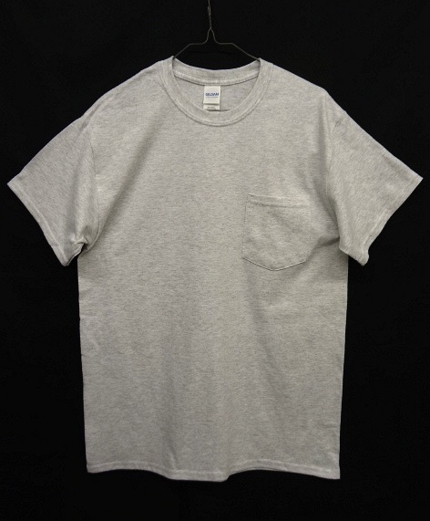 画像1: GILDAN ポケット付き 半袖 Tシャツ ASH GREY (NEW)