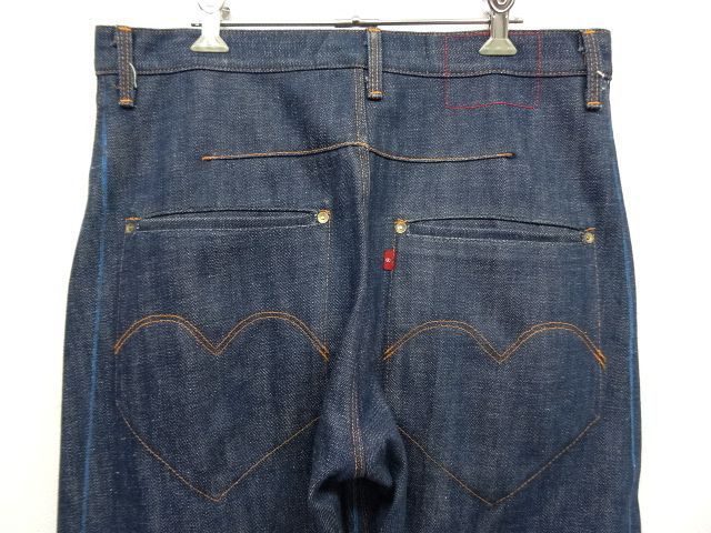 画像: LEVIS RED 1st COMFORT ブルーラインプリント 立体裁断 デニム (MINT CONDITION)