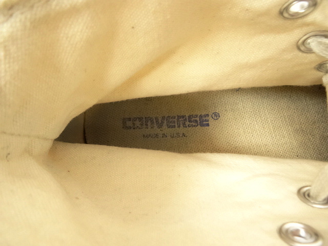 画像: 90'S Converse ALL STAR キャンバス ハイカット US9.5 箱付き USA製 (VINTAGE)
