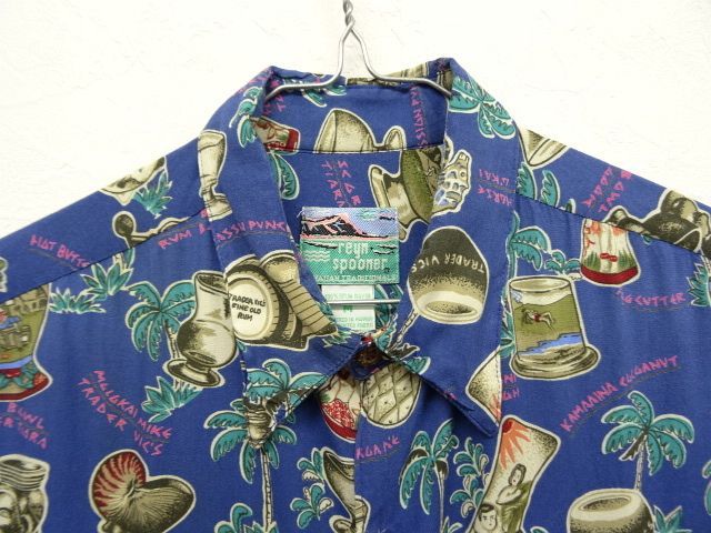 画像: 80'S REYN SPOONER ダイヤモンドヘッドタグ レーヨン アロハシャツ USA製 (VINTAGE)