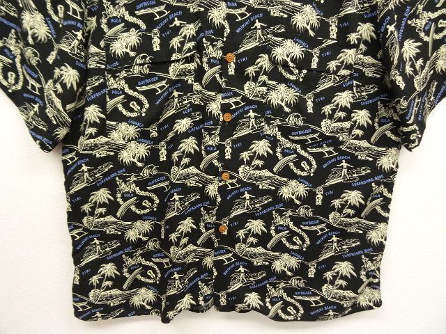 画像: 90'S REYN SPOONER レーヨン フラップ付きポケット アロハシャツ USA製 (VINTAGE)