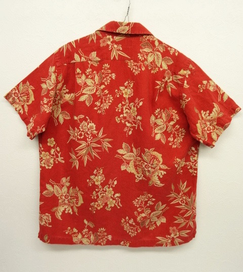 画像: 90'S RALPH LAUREN リネン オープンカラー アロハシャツ (VINTAGE)