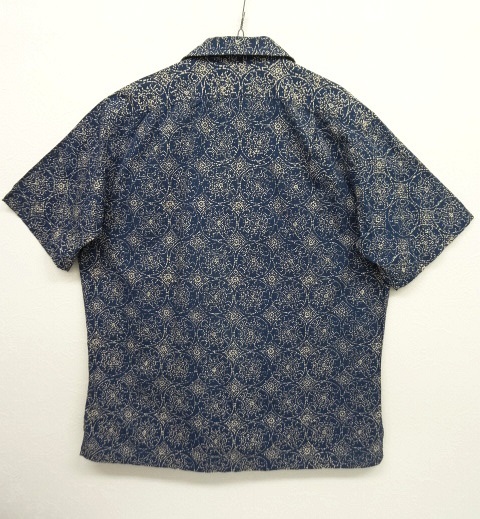画像: 90'S RRL 旧タグ 半袖 オープンカラーシャツ インディゴベース (VINTAGE)