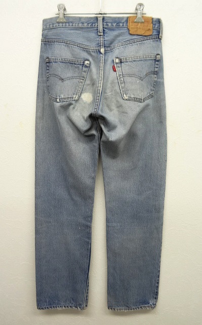 画像: 80'S LEVIS 501 赤耳 デニム USA製 W30L33 (VINTAGE)