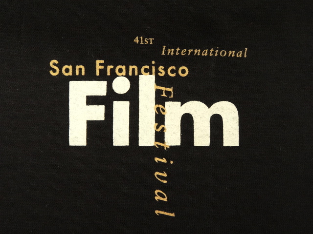 画像: 90'S SAN FRANCISCO FILM FESTIVAL Tシャツ BLACK (VINTAGE)