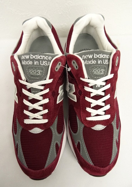 画像: NEW BALANCE MR993BU バーガンディ USA製 (NEW)