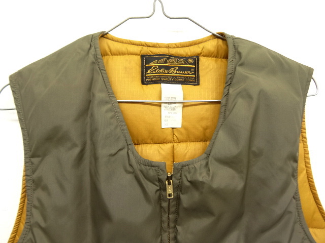 画像: 70'S EDDIE BAUER TALONジップ ダウンベスト 黒タグ (VINTAGE)