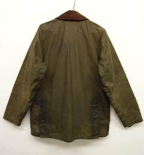 画像: 80'S BARBOUR 2クレスト "4POCKET BEDALE" オイルドジャケット OLIVE イギリス製 (VINTAGE)