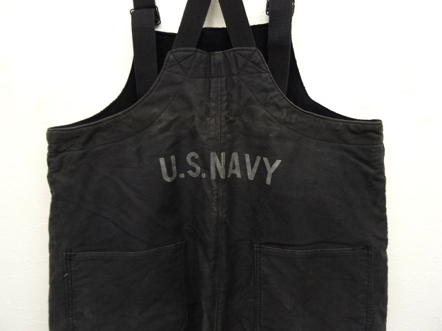 画像: 40'S アメリカ軍 US NAVY N-1 デッキトラウザーズ オーバーオール NAVY (VINTAGE)