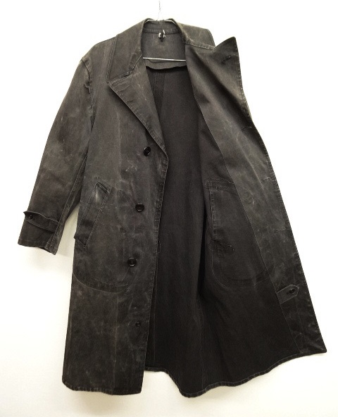 画像: 40'S アメリカ軍 US NAVY ゴム引き コート BLACK (VINTAGE)