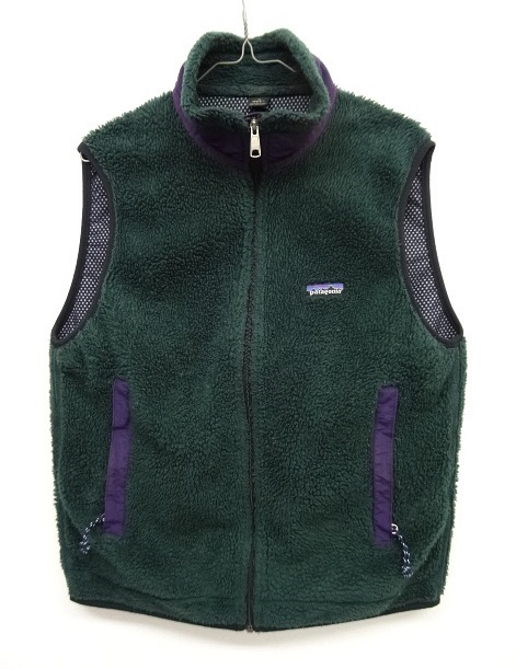 90's us製 patagonia パタゴニア レトロXベスト S 緑ハンターグリーン