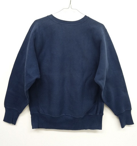 画像: 90'S CHAMPION 刺繍タグ 目無し リバースウィーブ 無地 NAVY USA製 (VINTAGE)