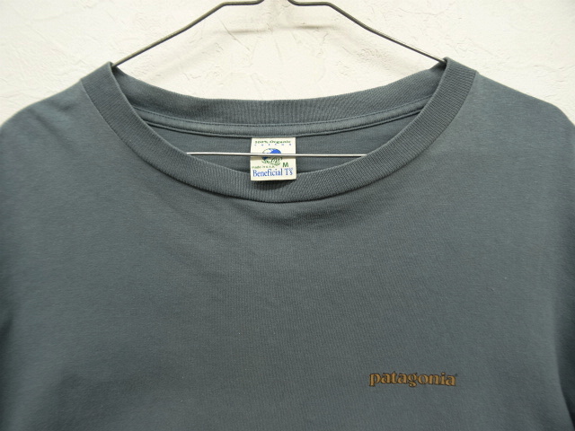 画像: 90'S PATAGONIA バックプリント ロゴ 長袖Tシャツ USA製 (VINTAGE)