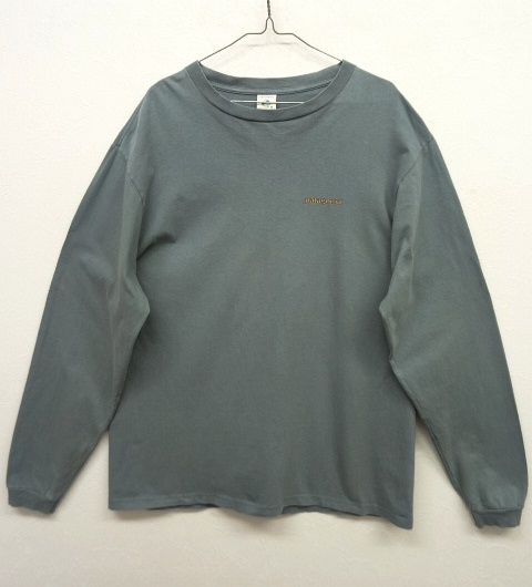 画像: 90'S PATAGONIA バックプリント ロゴ 長袖Tシャツ USA製 (VINTAGE)