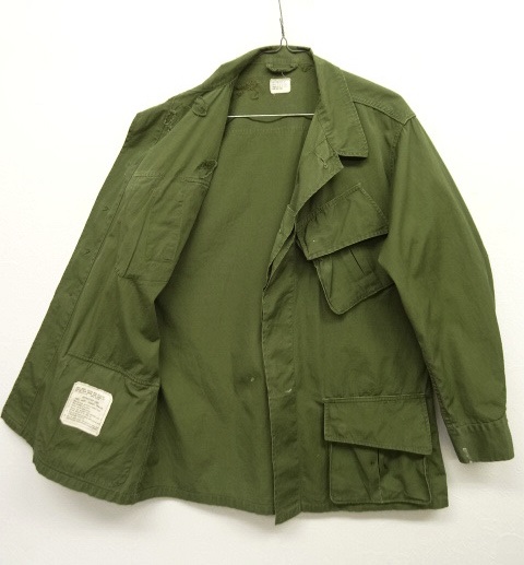 画像: 60'S アメリカ軍 US ARMY "JUNGLE FATIGUE 3rd" ノンリップ ポプリンジャケット M-R (VINTAGE)