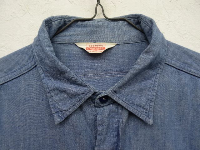 画像: 60'S PENNEY'S COMPASS シャンブレー ワークシャツ (VINTAGE)