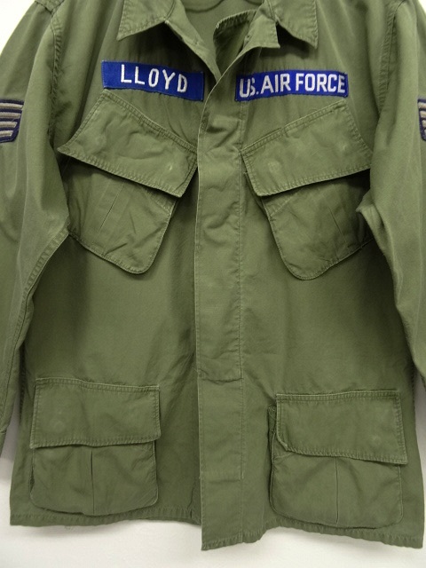 画像: 60'S アメリカ軍 USAF "JUNGLE FATIGUE 2nd" ノンリップ ガスフラップ付き ポプリンジャケット (VINTAGE)