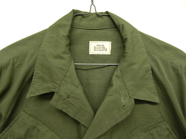 画像: 60'S アメリカ軍 US ARMY "JUNGLE FATIGUE 4TH" リップストップジャケット (DEADSTOCK)