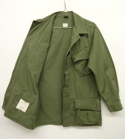 画像: 60'S アメリカ軍 US ARMY "JUNGLE FATIGUE 3rd" ノンリップ ポプリンジャケット S-R (VINTAGE)