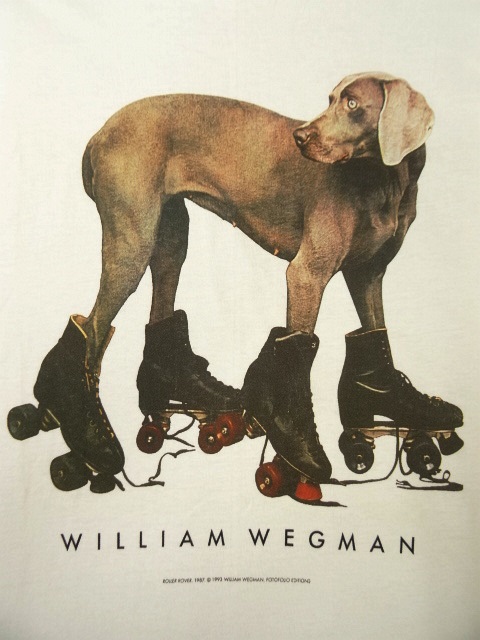 画像: 90'S WILLIAM WEGMAN "ROLLER ROVER" FOTOFOLIO製 Tシャツ USA製 (VINTAGE)