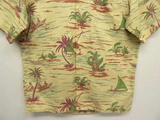 画像: 90'S RALPH LAUREN コットン オープンカラー アロハシャツ ハワイアン柄 (VINTAGE)