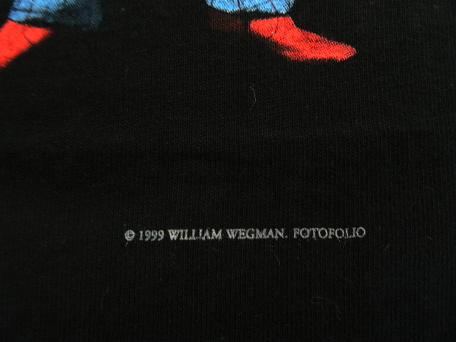 画像: 90'S WILLIAM WEGMAN FOTOFOLIO製 Tシャツ (DEADSTOCK)