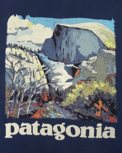 画像: PATAGONIA バックプリント 長袖 Tシャツ USA製 (USED)
