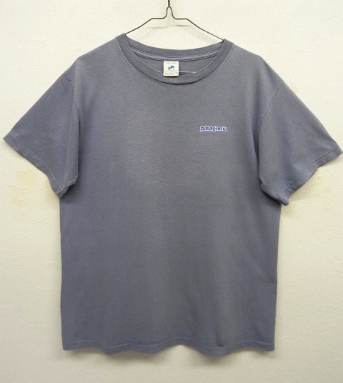 画像: PATAGONIA 白タグ バックプリント ロゴ 半袖Tシャツ USA製 (USED)