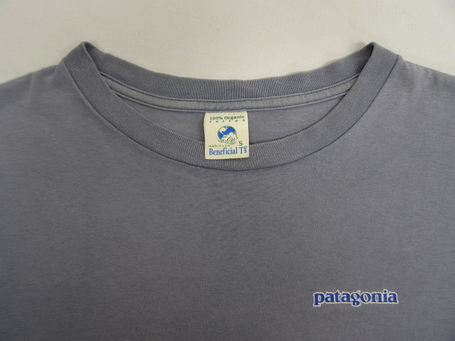 画像: PATAGONIA 白タグ バックプリント ロゴ 半袖Tシャツ USA製 (USED)